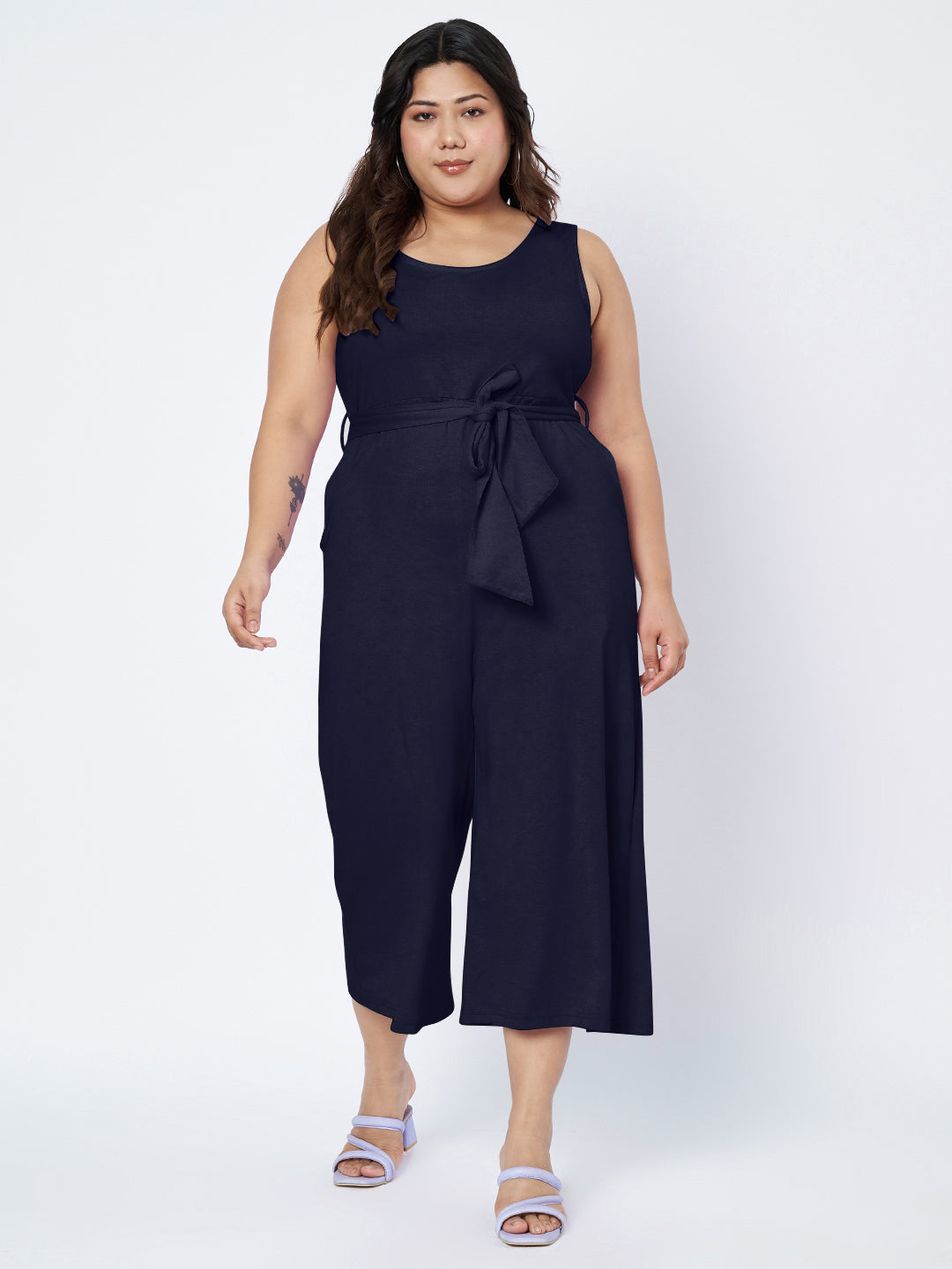 Plus Size Pure Cotton Jumpsuit