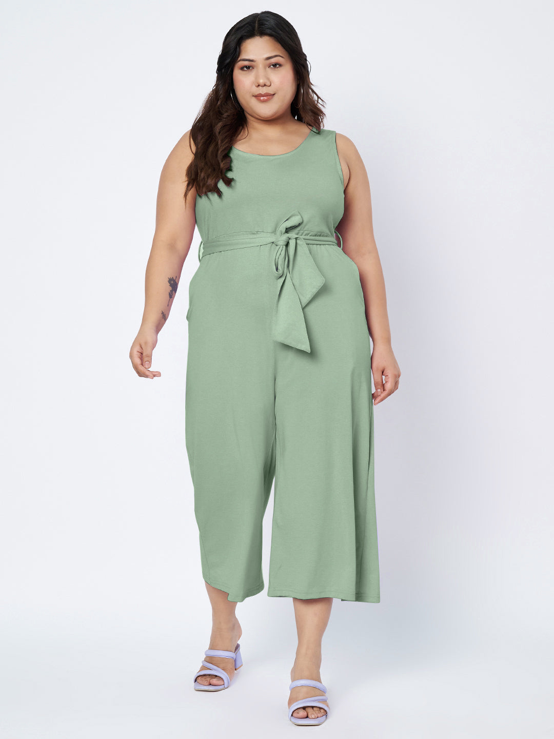 Plus Size Pure Cotton Jumpsuit