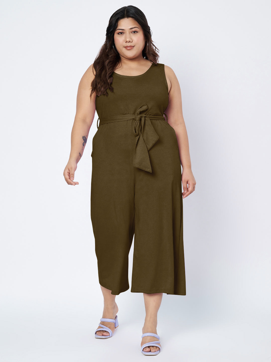 Plus Size Pure Cotton Jumpsuit