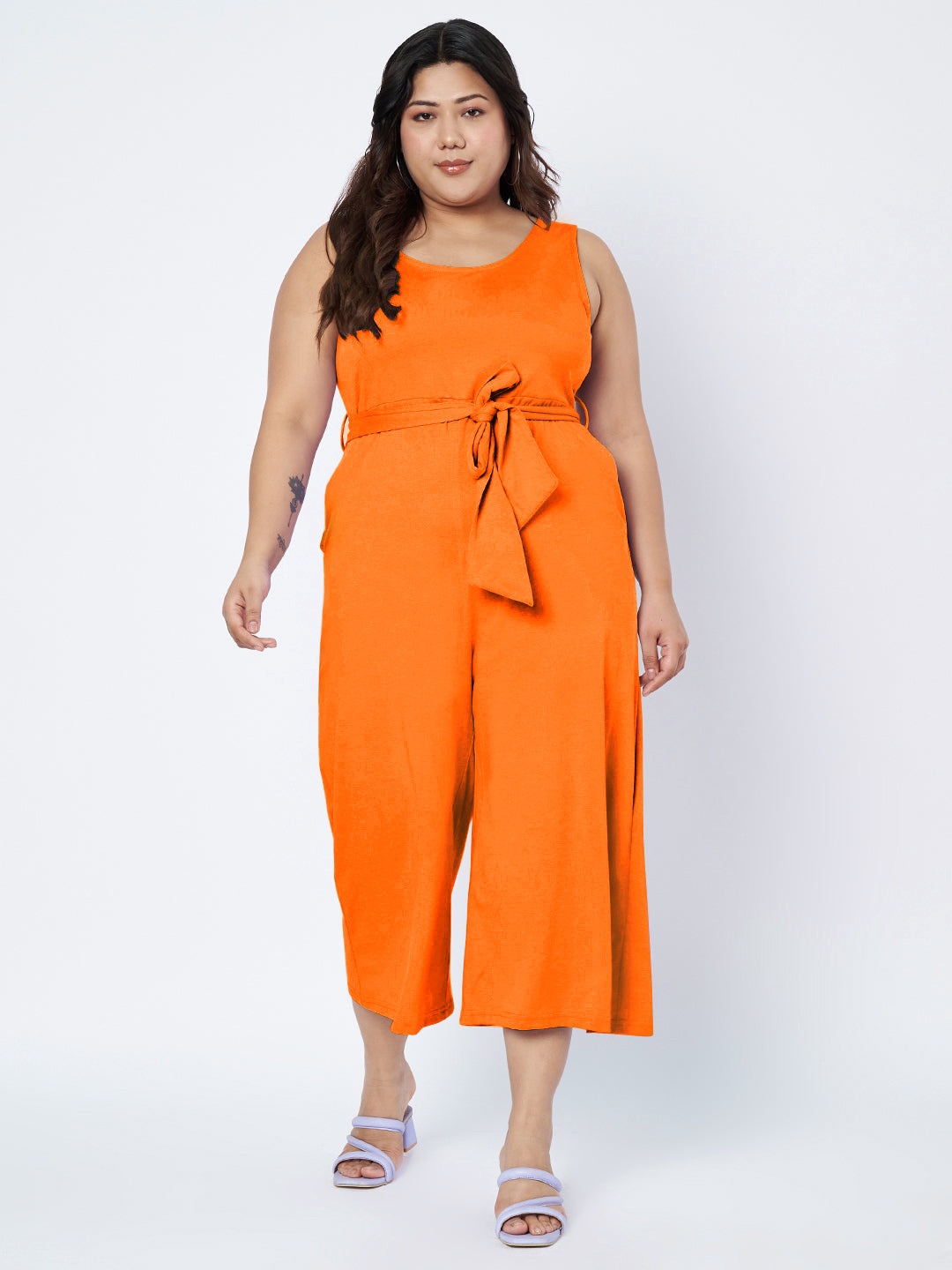 Plus Size Pure Cotton Jumpsuit