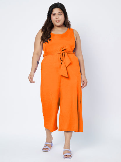 Plus Size Pure Cotton Jumpsuit