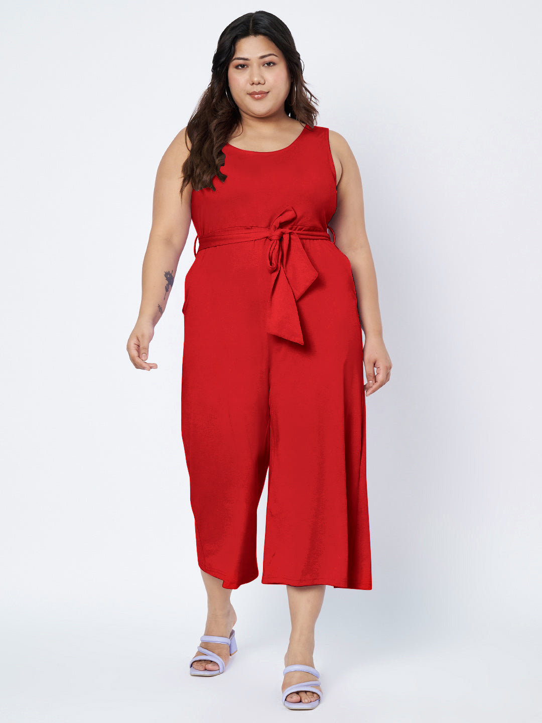 Plus Size Pure Cotton Jumpsuit