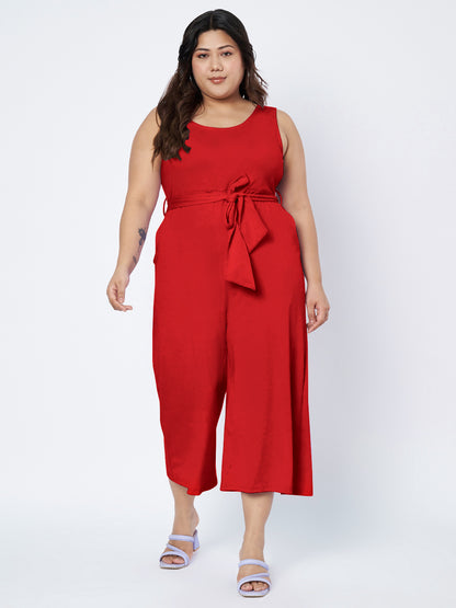 Plus Size Pure Cotton Jumpsuit