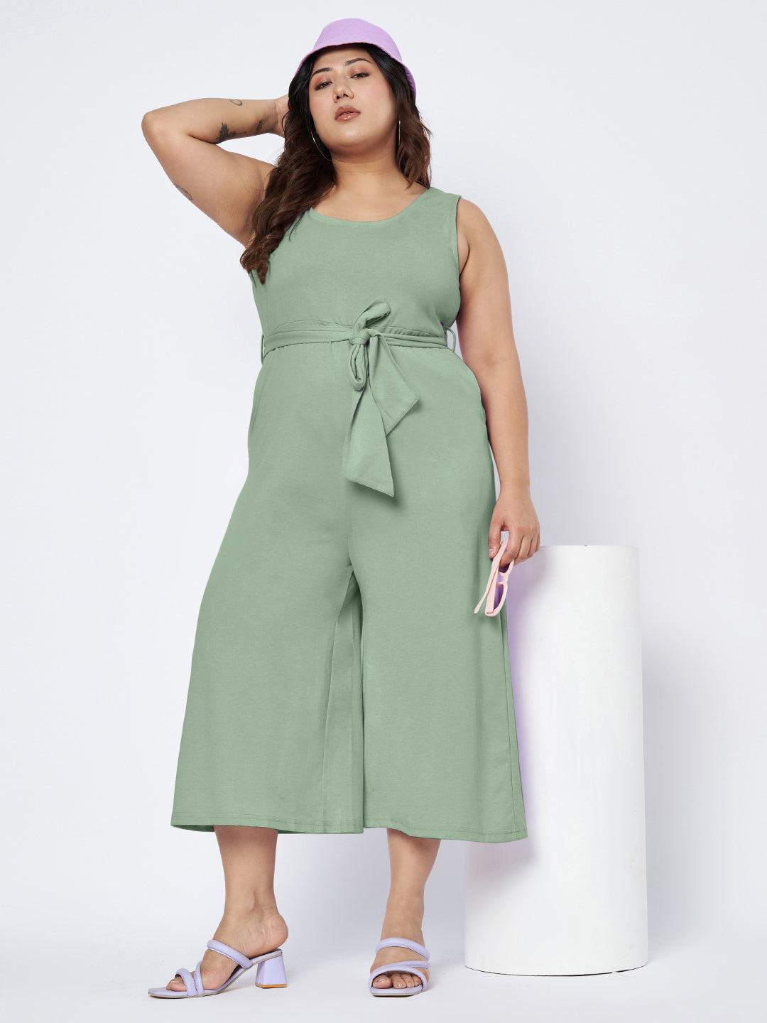 Plus Size Pure Cotton Jumpsuit