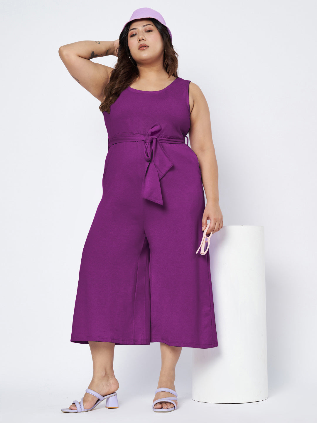 Plus Size Pure Cotton Jumpsuit