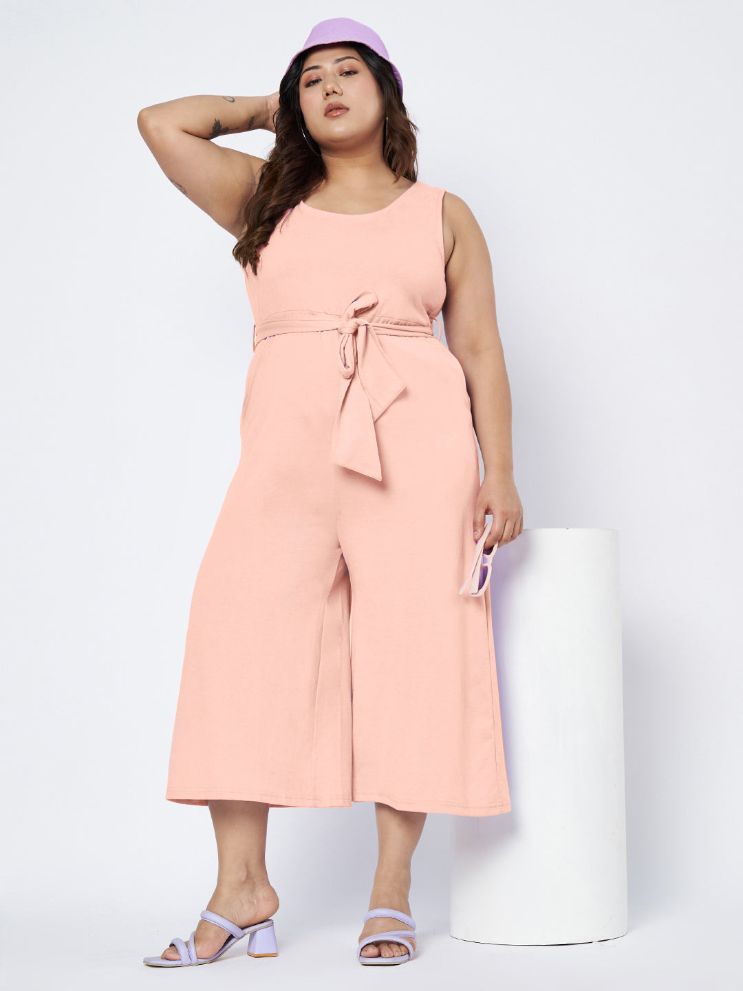 Plus Size Pure Cotton Jumpsuit