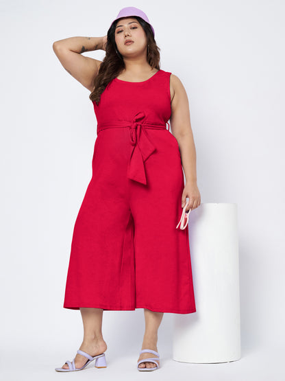 Plus Size Pure Cotton Jumpsuit