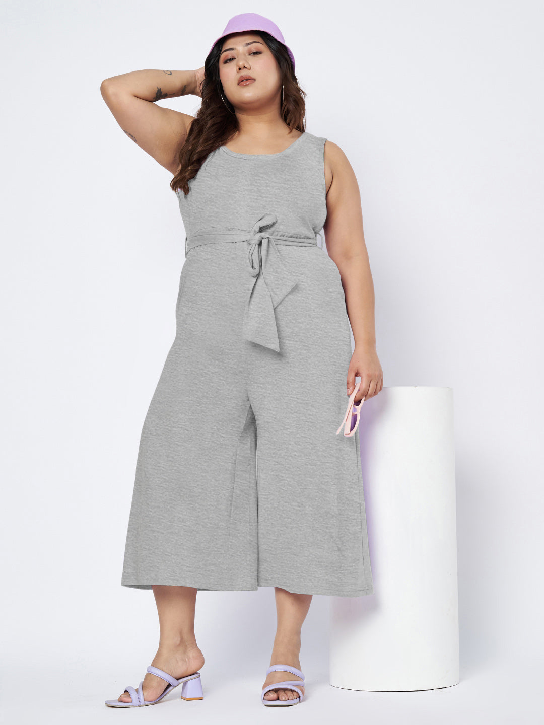 Plus Size Pure Cotton Jumpsuit