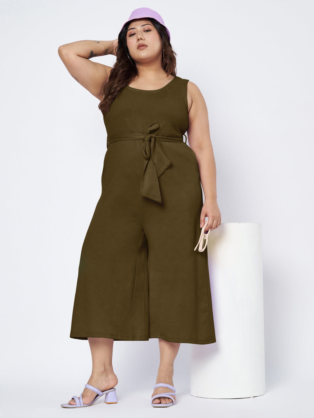 Plus Size Pure Cotton Jumpsuit