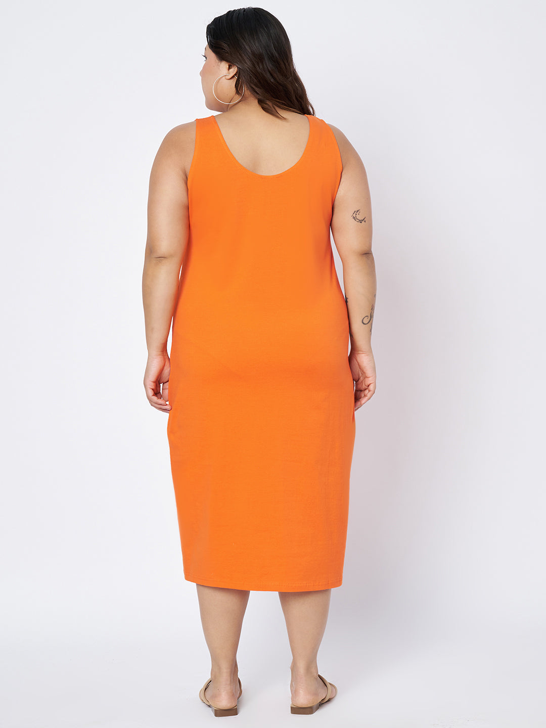 Plus Size Sheath Midi Dress