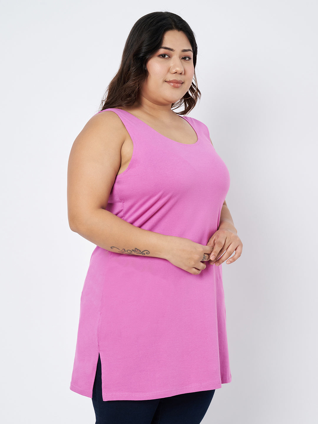 Plus Size Cotton Slip