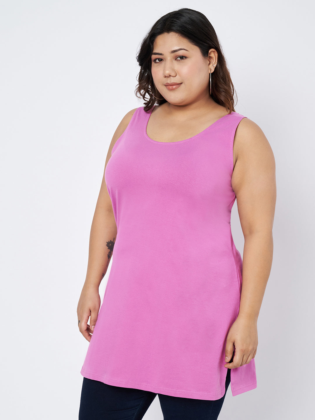 Plus Size Cotton Slip