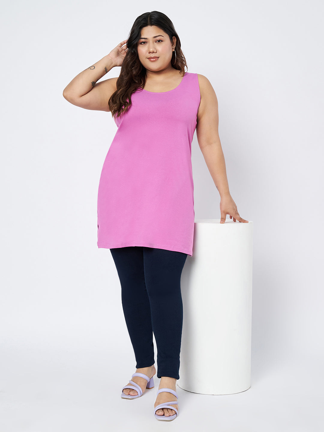 Plus Size Cotton Slip