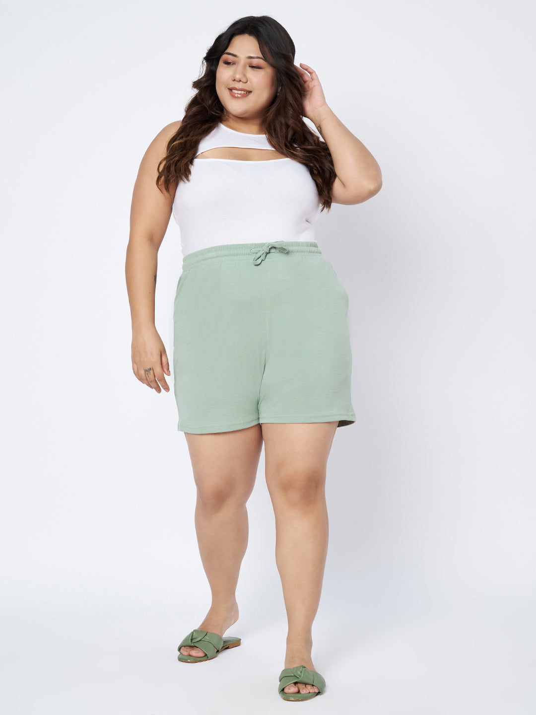Plus Size Cotton Shorts