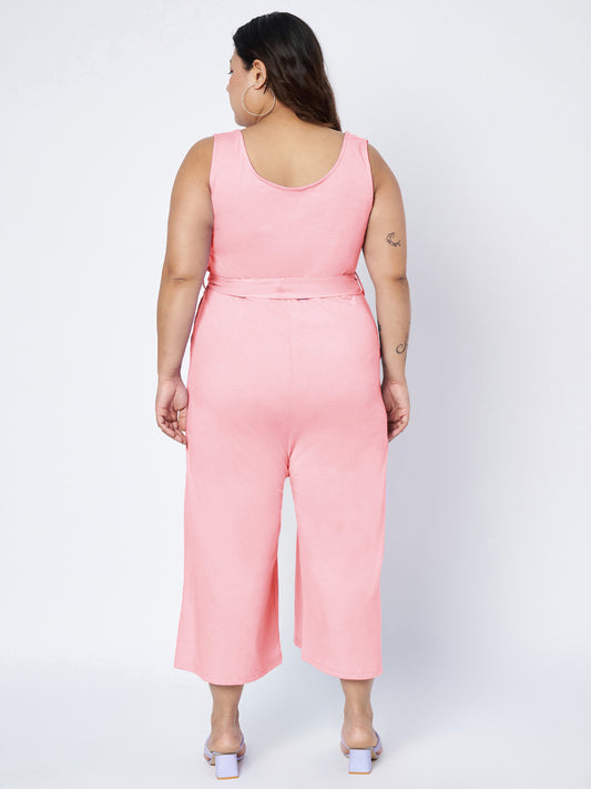 Plus Size Pure Cotton Jumpsuit