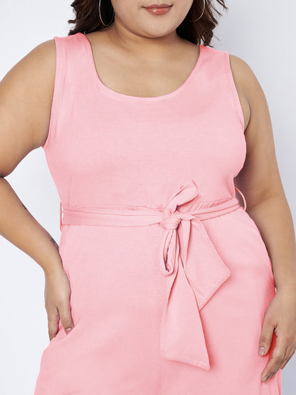 Plus Size Pure Cotton Jumpsuit