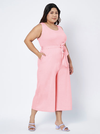 Plus Size Pure Cotton Jumpsuit