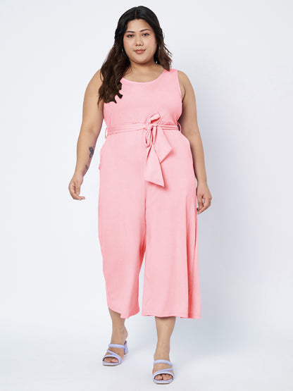 Plus Size Pure Cotton Jumpsuit