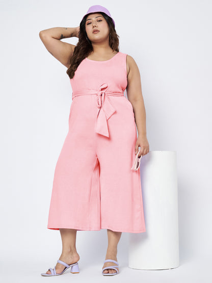 Plus Size Pure Cotton Jumpsuit