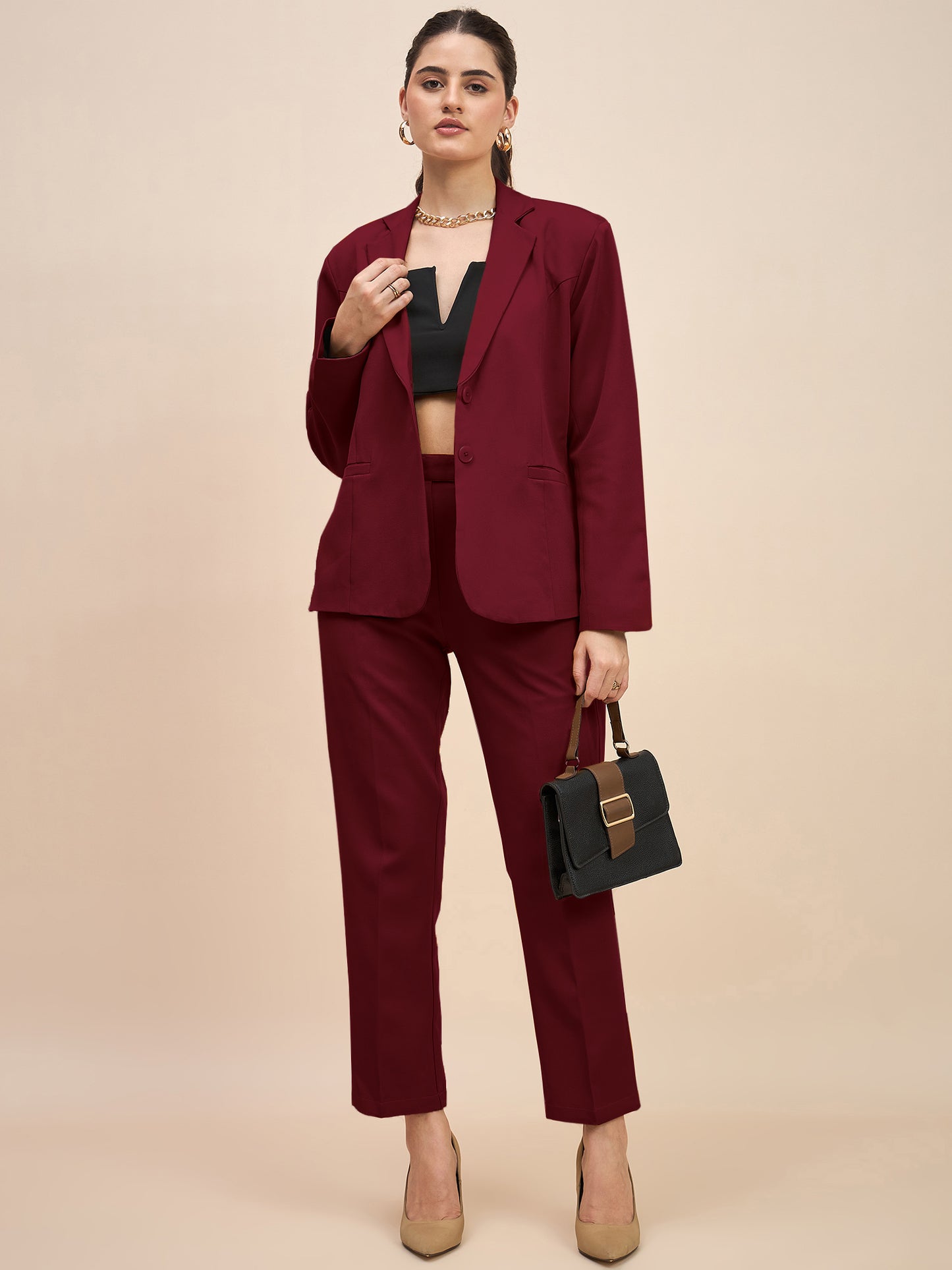 Women Single-Breasted Two-Piece Formal Suit