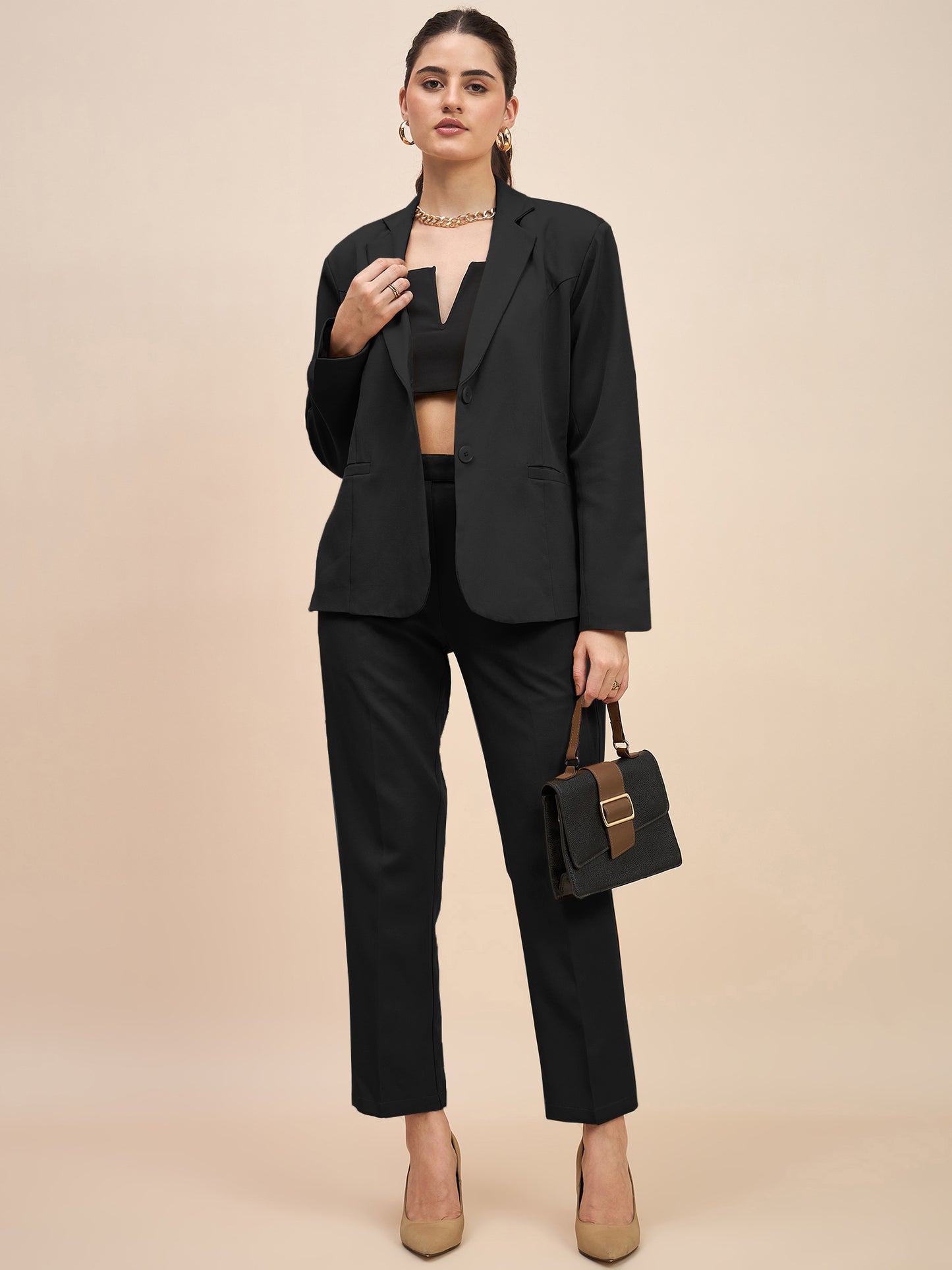 Women Single-Breasted Two-Piece Formal Suit