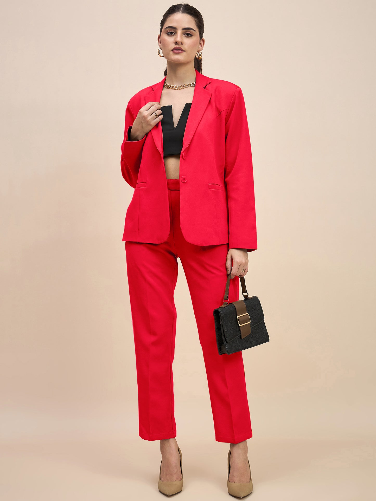 Women Single-Breasted Two-Piece Formal Suit