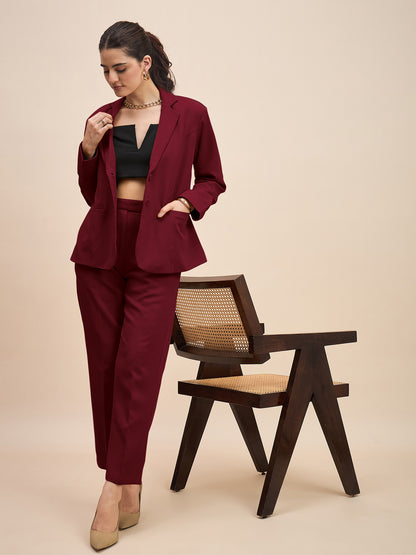 Women Single-Breasted Two-Piece Formal Suit