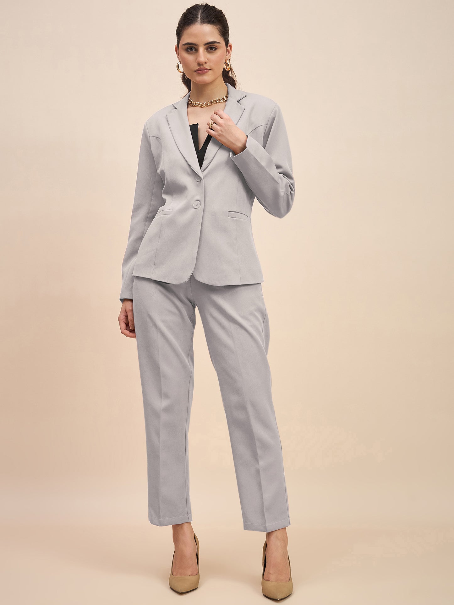 Women Single-Breasted Two-Piece Formal Suit