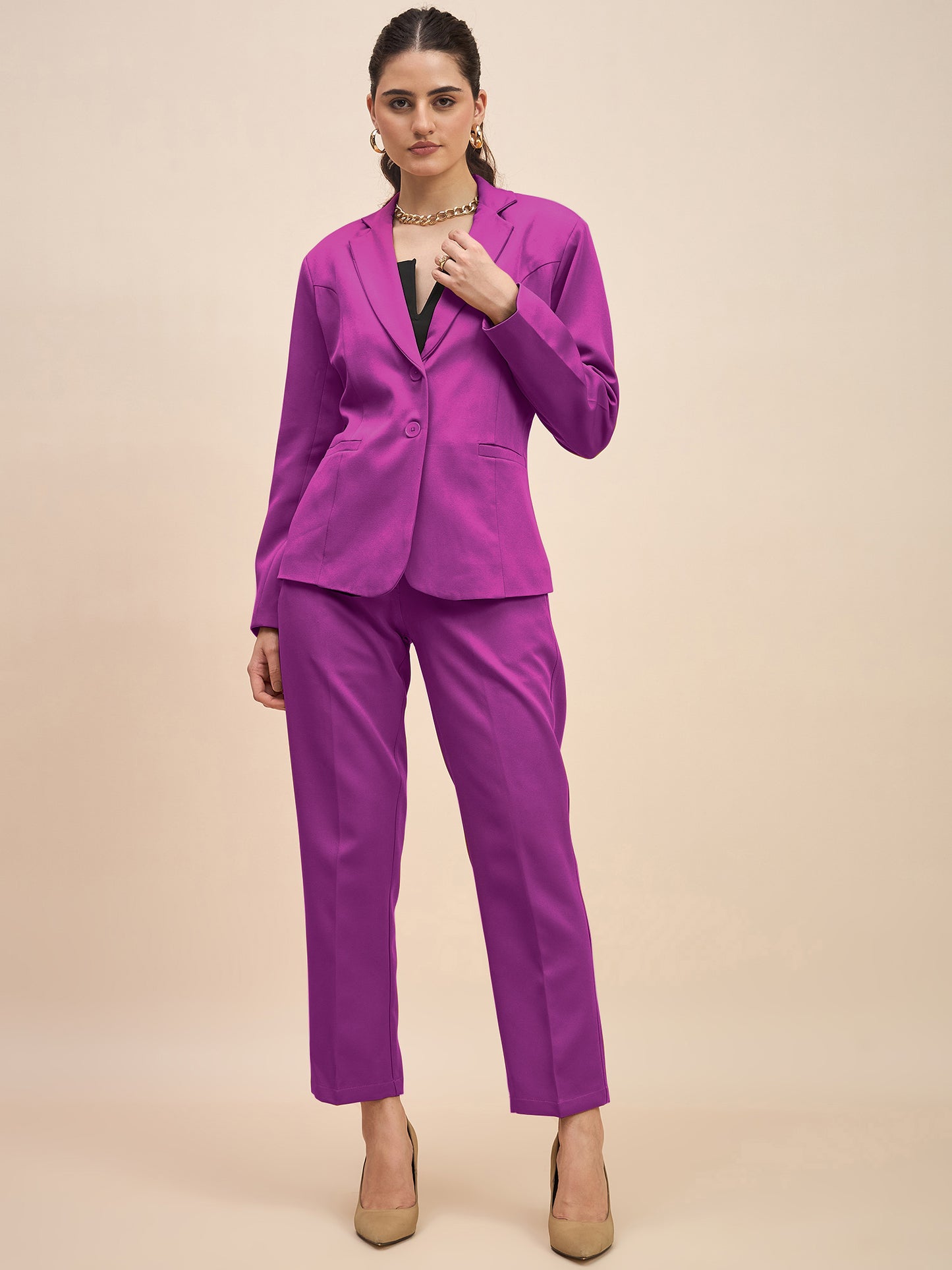 Women Single-Breasted Two-Piece Formal Suit