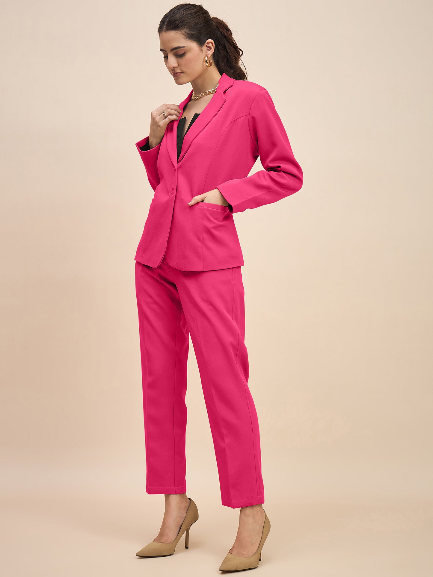 Women Single-Breasted Two-Piece Formal Suit