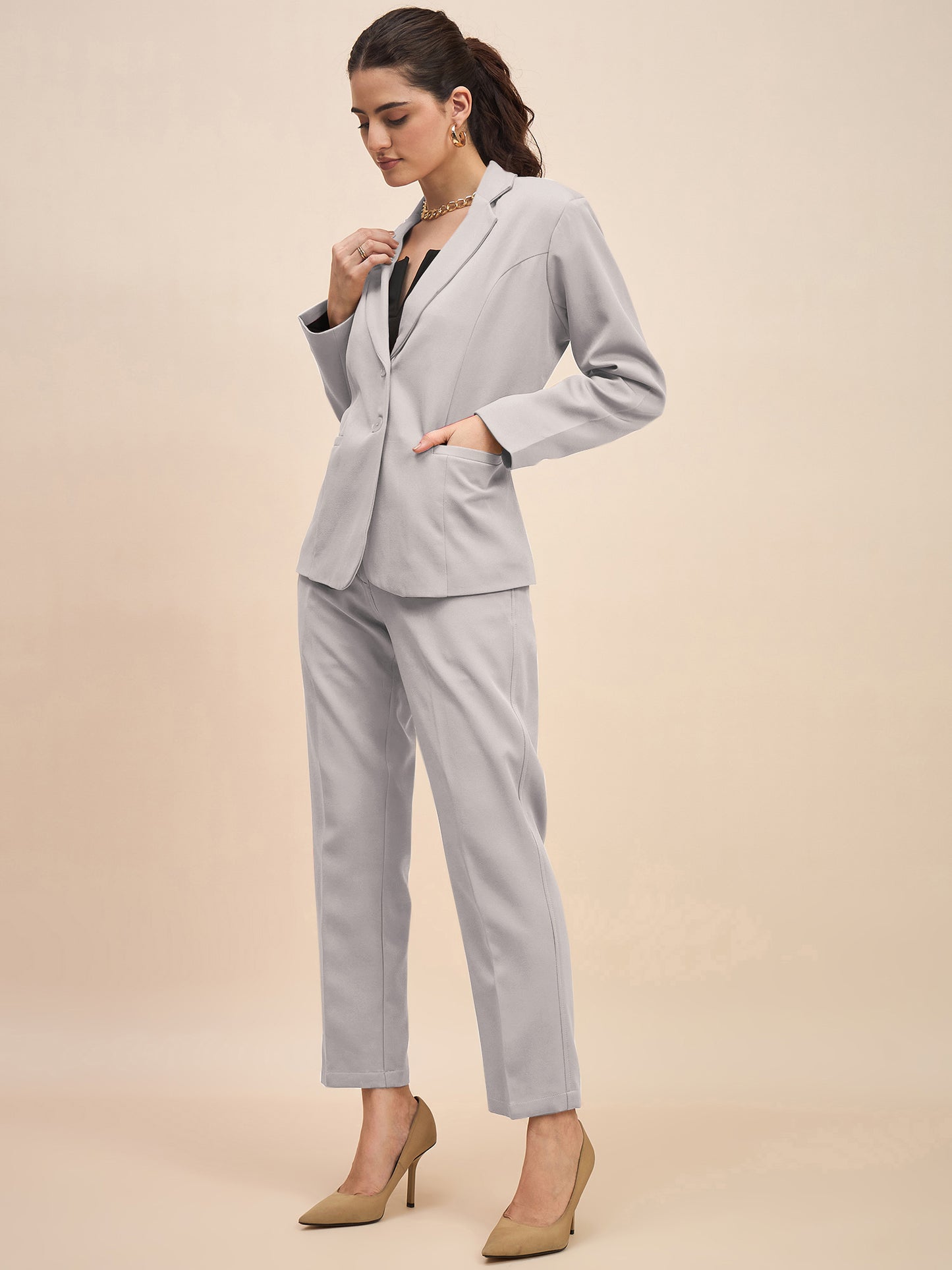 Women Single-Breasted Two-Piece Formal Suit