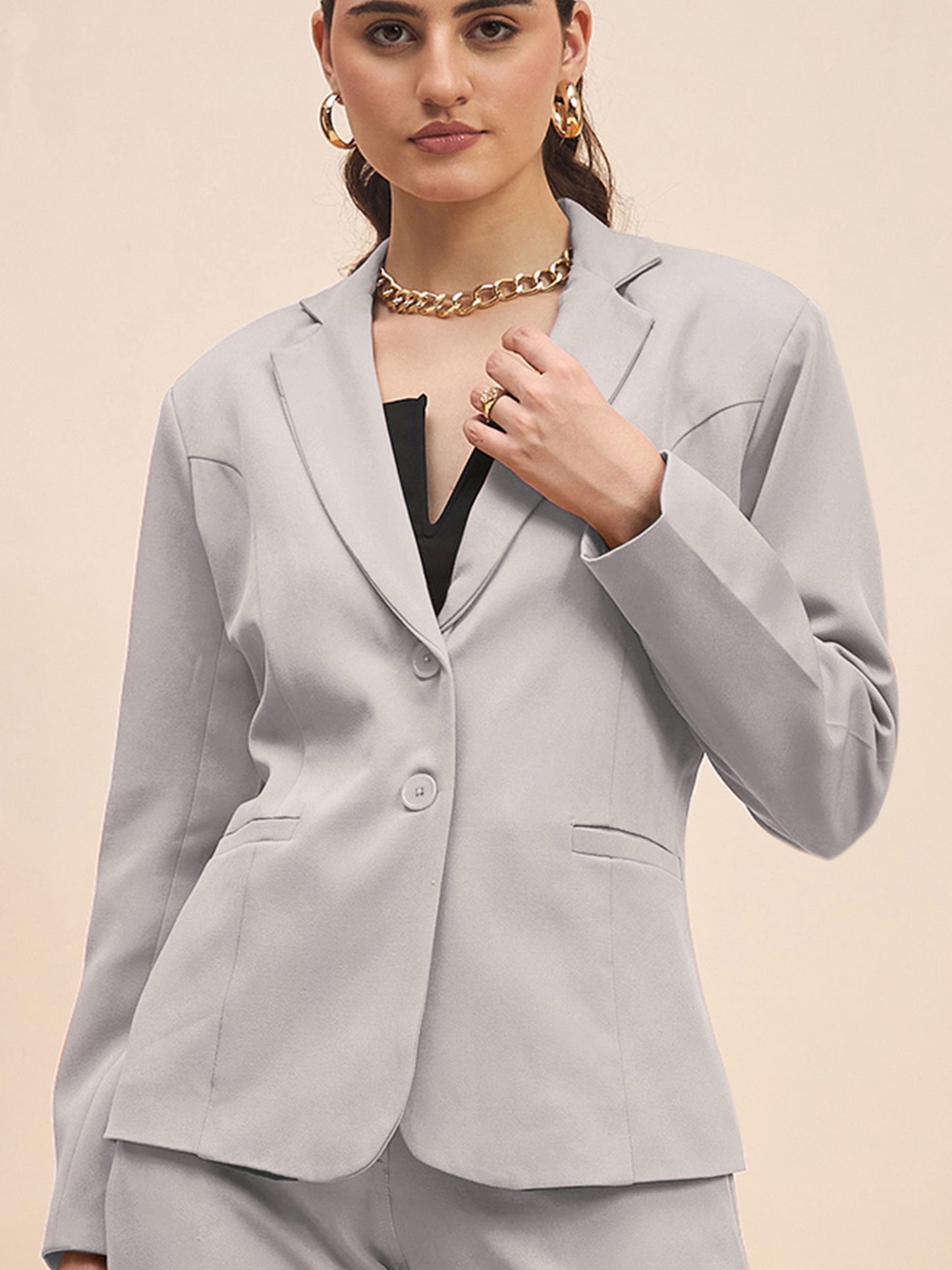 Women Single-Breasted Two-Piece Formal Suit