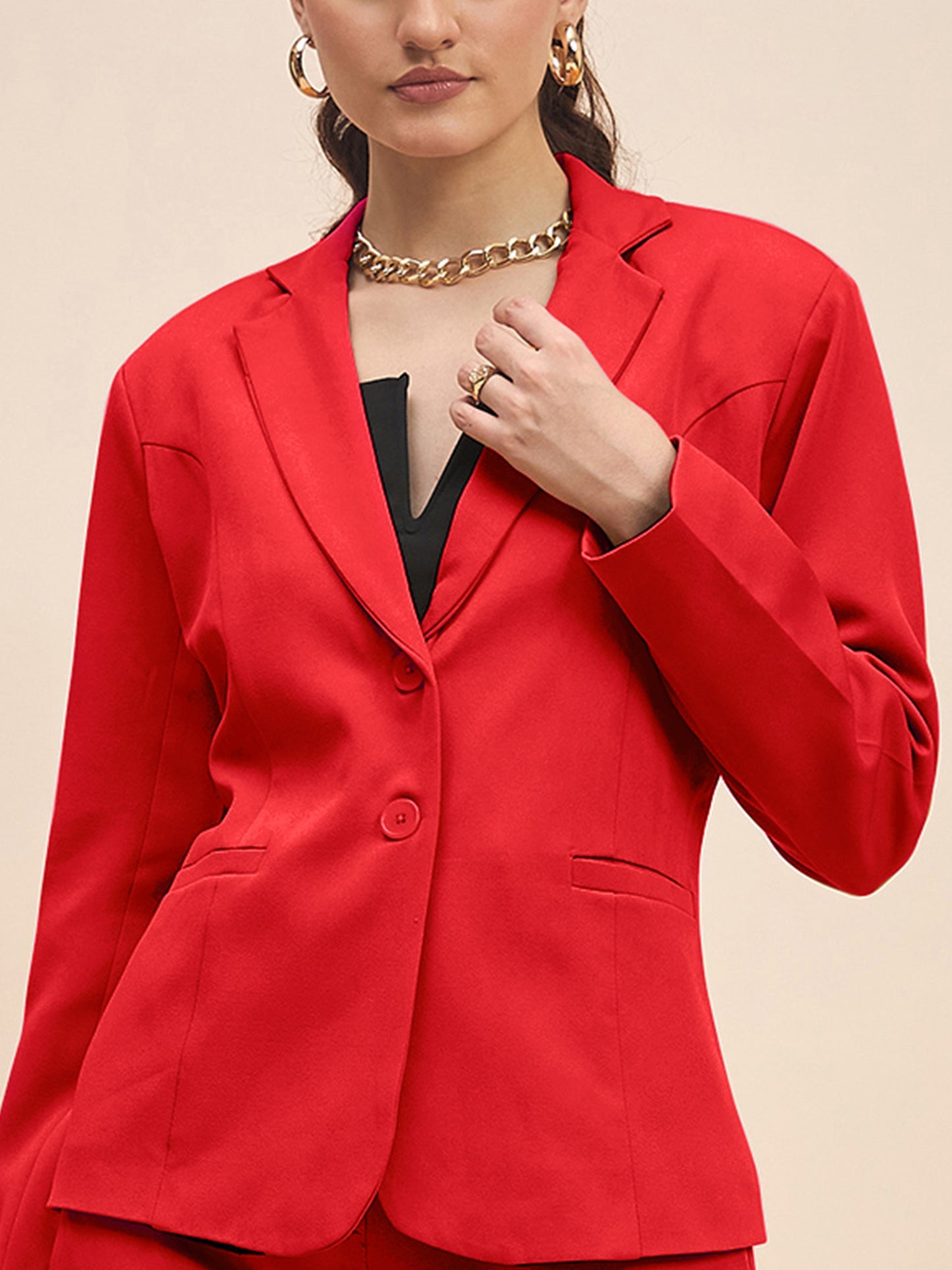 Women Single-Breasted Two-Piece Formal Suit