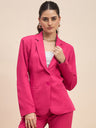 Notched Lapel Single-Breasted Blazer