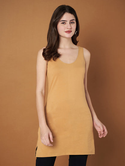 BRINNS Women Scoop Neck Sleeveless bodycon Mini Dress
