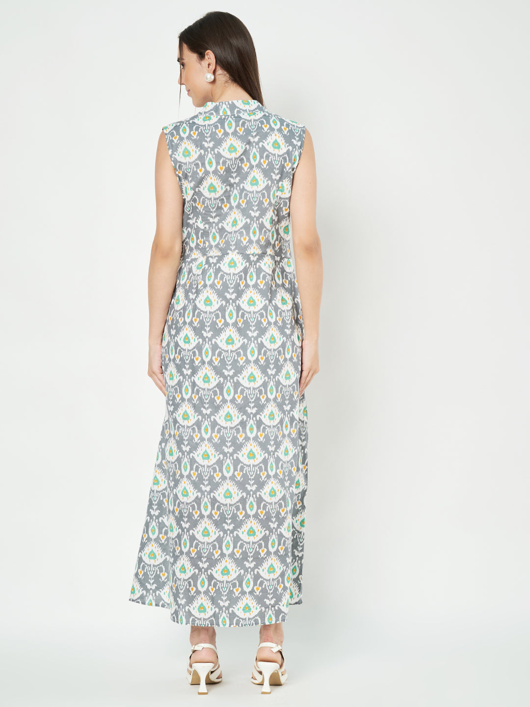 Cotton A-Line Maxi Dress