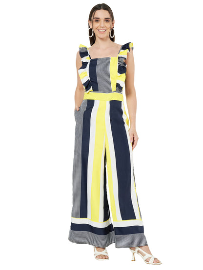 Multicolor Printed Jumpsuit