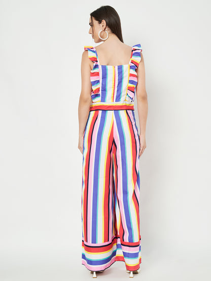Multicolor Printed Jumpsuit