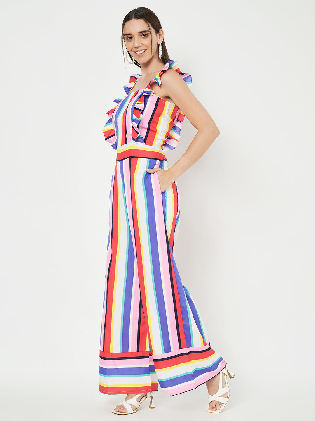 Multicolor Printed Jumpsuit