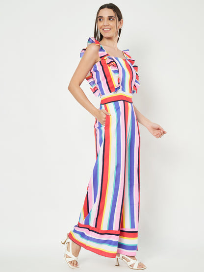 Multicolor Printed Jumpsuit