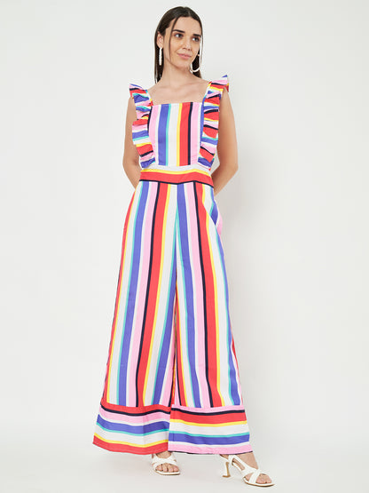 Multicolor Printed Jumpsuit