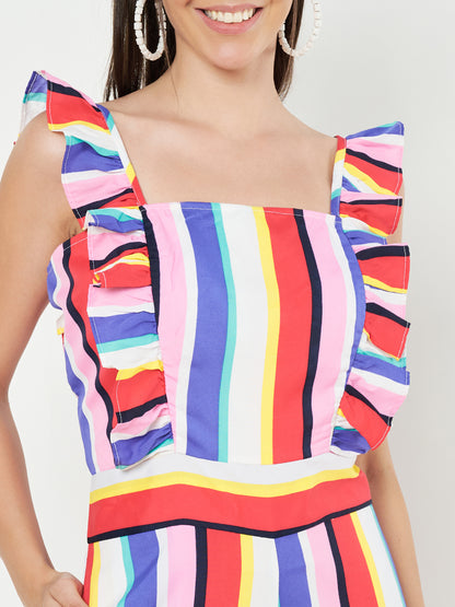 Multicolor Printed Jumpsuit