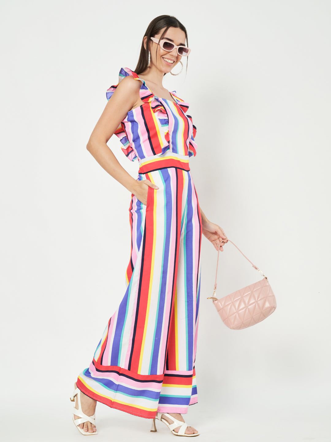 Multicolor Printed Jumpsuit