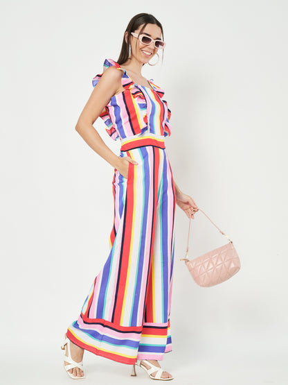 Multicolor Printed Jumpsuit