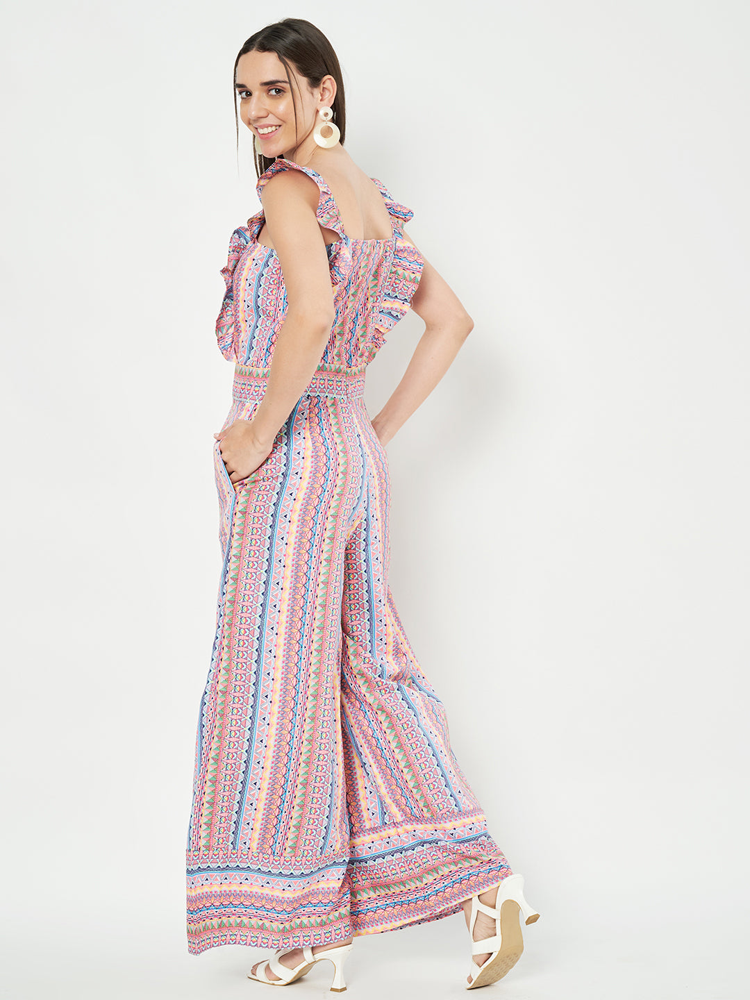 Multicolor Printed Jumpsuit