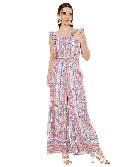 Multicolor Printed Jumpsuit