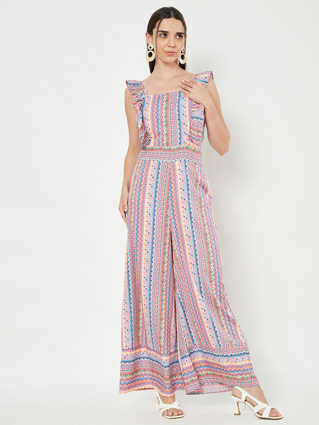 Multicolor Printed Jumpsuit