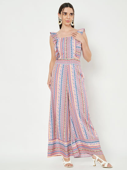 Multicolor Printed Jumpsuit