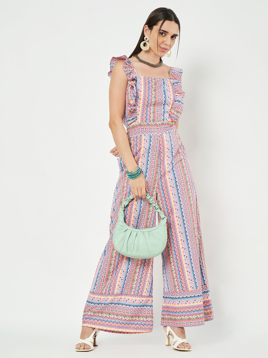 Multicolor Printed Jumpsuit
