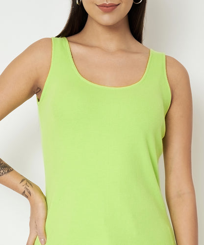 BRINNS Women's Cotton Solid Non-Padded Round Neck Camisole